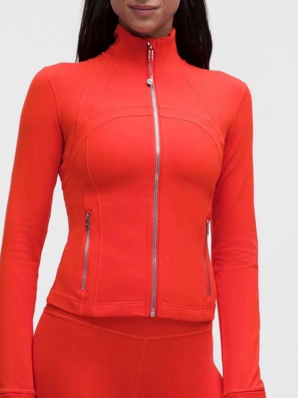 NWT Lululemon Define Cropped Jacket Nulu - Cherry Ember SIZE 8